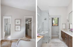 Main Bedroom And Bathroom In Modern Farmhouse Design In Austin, Texas Main Bedroom And Bathroom In Modern Farmhouse Design In Austin, Texas