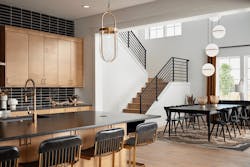 The kitchen/dining space in DTJ Design's Westerly Premier Collection, Plan 6150 The kitchen/dining space in DTJ Design's Westerly Premier Collection, Plan 6150