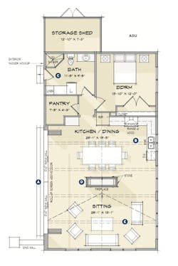TK Design's Jen ADU design, floor plans TK Design's Jen ADU design, floor plans
