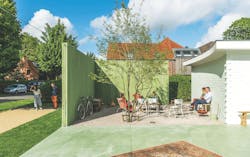 Sunny outdoor living space at the G-Lab house in Bruges, Belgium, show ways designers are reinventing home building Sunny outdoor living space at the G-Lab house in Bruges, Belgium, show ways designers are reinventing home building