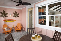 Home design by Minto Communities of the Conch Collection with a screened porch Home design by Minto Communities of the Conch Collection with a screened porch