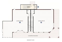 Larry W. Garnett's floor plans for the on-the-boards design for the Cardinal Wood Live Work project Larry W. Garnett's floor plans for the on-the-boards design for the Cardinal Wood Live Work project