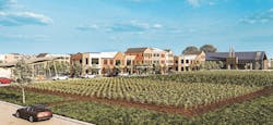 Rendering of the Indigo agrihood in Richmond, Texas Rendering of the Indigo agrihood in Richmond, Texas