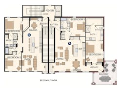 Larry W. Garnett's floor plans for the on-the-boards design for Cardinal Wood Live Work project Larry W. Garnett's floor plans for the on-the-boards design for Cardinal Wood Live Work project