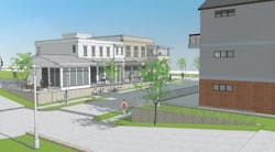 Larry W. Garnett's on-the-boards design for the Cardinal Wood Live Work project Larry W. Garnett's on-the-boards design for the Cardinal Wood Live Work project