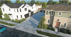 Kevin L. Crook Architect's on-the-boards design for a duplex cluster Kevin L. Crook Architect's on-the-boards design for a duplex cluster