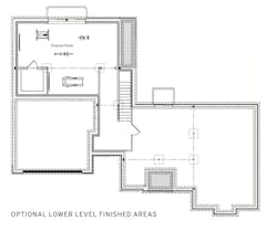 Optional lower-level plan of #4 home in Downton Walk, an infill BALA winner Optional lower-level plan of #4 home in Downton Walk, an infill BALA winner