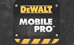 DeWalt Mobile Pro mobile app for builders DeWalt Mobile Pro mobile app for builders