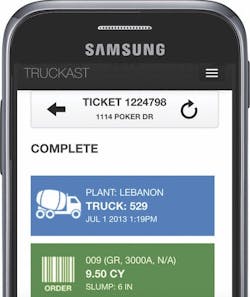Truckast ready-mix concrete mobile app for builders Truckast ready-mix concrete mobile app for builders