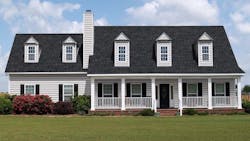 Tamko Heritage IR asphalt roofing in Rustic Black Tamko Heritage IR asphalt roofing in Rustic Black