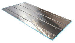 Radiant heat floor panels from Uponor Radiant heat floor panels from Uponor