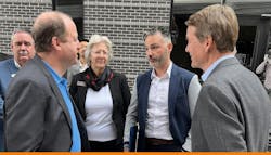 Businessmen talking Businessmen talking