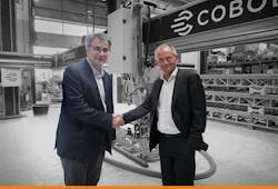 Two businessmen shaking hands 3d printing Two businessmen shaking hands 3d printing