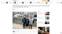 Alquist 3D CEO Zachary Mannheimer with James City County resident April Stringfield and her son Azayveon Alquist 3D CEO Zachary Mannheimer with James City County resident April Stringfield and her son Azayveon