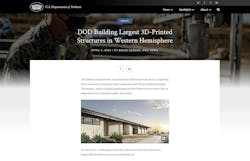 The Defense Department to build 3D printed structures The Defense Department to build 3D printed structures