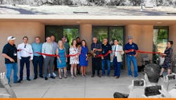 Ribbon cutting at inauguration of California’s first 3D printed house Ribbon cutting at inauguration of California’s first 3D printed house