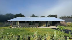 Divine House. North facade in the early morning Divine House. North facade in the early morning