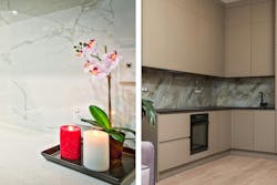 Kitchen design trend, slab backsplashes Kitchen design trend, slab backsplashes