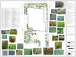 Master landscape plan for residential lot Master landscape plan for residential lot
