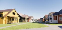 Sunnyside cohousing community rendering homes Sunnyside cohousing community rendering homes