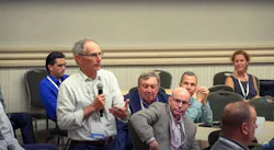 Sam Rashkin speaking at EEBA Summit in crowded room Sam Rashkin speaking at EEBA Summit in crowded room