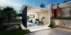 Azure backyard accessory dwelling unit modern Azure backyard accessory dwelling unit modern
