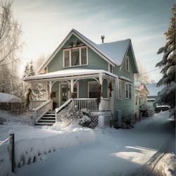 AI generated typical home in Alaska AI generated typical home in Alaska