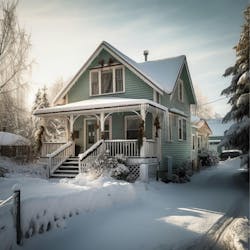 AI generated typical home in Alaska AI generated typical home in Alaska