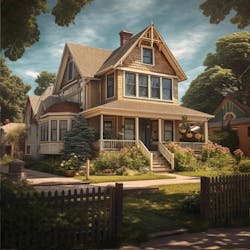 AI generated typical home in Wisconsin AI generated typical home in Wisconsin