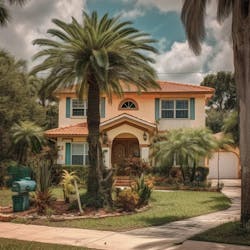 AI generated typical home in Florida AI generated typical home in Florida
