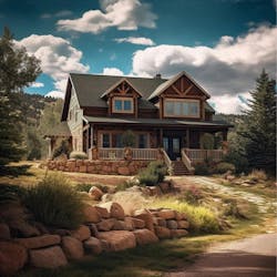 AI generated typical home in Colorado AI generated typical home in Colorado