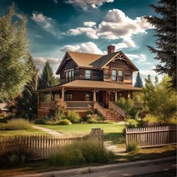 AI generated typical home in Idaho AI generated typical home in Idaho