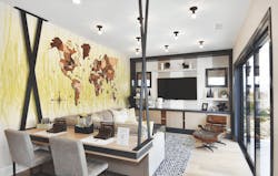 This home features a dedicated lounge space for kids. This home features a dedicated lounge space for kids.