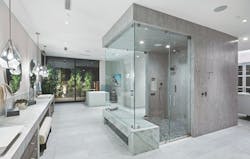 The Luxurious Shower In The Owners Suite Of The New American Home 2024 The Luxurious Shower In The Owners Suite Of The New American Home 2024