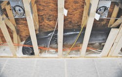 HVAC ducts inside conditioned space in the ceiling HVAC ducts inside conditioned space in the ceiling