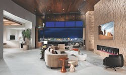 The Living Room In The New American Home 2024 With Its Views Of The Vegas Strip In The Distance The Living Room In The New American Home 2024 With Its Views Of The Vegas Strip In The Distance