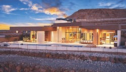 Pool And Outdoor Living Spaces At The Rear Of The New American Home 2024 Pool And Outdoor Living Spaces At The Rear Of The New American Home 2024