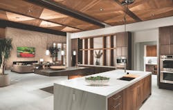The Kitchen, With Its Beautiful Wood Ceiling, In The New American Home 2024 The Kitchen, With Its Beautiful Wood Ceiling, In The New American Home 2024
