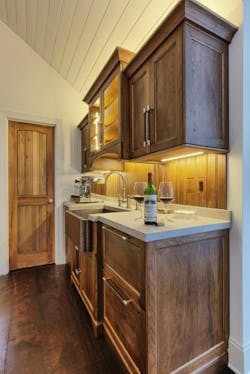 Wine loft galley kitchen walnut Wine loft galley kitchen walnut