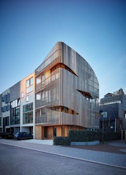 Freebooter Biophilic Apartment Building GG loop Amsterdam Netherlands Facade Angle Freebooter Biophilic Apartment Building GG loop Amsterdam Netherlands Facade Angle