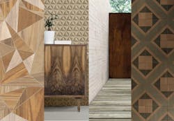 Against the Grain- Wood tile trend examples Against the Grain- Wood tile trend examples