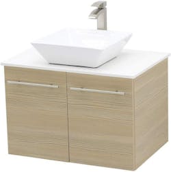 WindBay 30 inch Wall Mount Floating Bathroom Vanity Sink white stone top WindBay 30 inch Wall Mount Floating Bathroom Vanity Sink white stone top