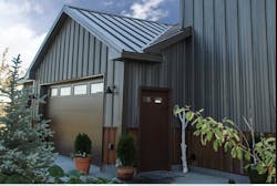 13 Bridger Steel Bonderized metal exterior siding on single family home 13 Bridger Steel Bonderized metal exterior siding on single family home