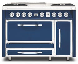 24 Viking Range Provencal 48 inch range blue silo 24 Viking Range Provencal 48 inch range blue silo