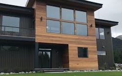 5 Nova USA Wood Rainscreen Batu Hardwood Girdwood on modern house exterior 5 Nova USA Wood Rainscreen Batu Hardwood Girdwood on modern house exterior