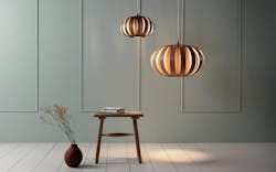 1 Tom Raffield Urchin Pendant Range Interior Space With Crib Stool 1 Tom Raffield Urchin Pendant Range Interior Space With Crib Stool