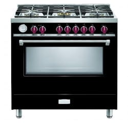 3 Verona %20 Designer Gas Range Glossy Black Silo 3 Verona %20 Designer Gas Range Glossy Black Silo