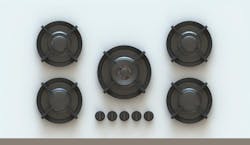 25 PITT cooking 5 burners Elbrus Above shot 25 PITT cooking 5 burners Elbrus Above shot