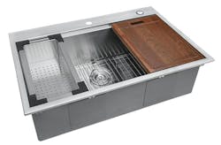 Ruvati Siena Workstation with wood cutting board Silo Ruvati Siena Workstation with wood cutting board Silo