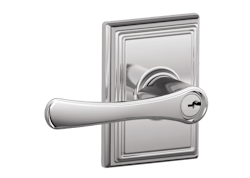 Schlage Avila Keyed Door Lever with Addison trim silo Schlage Avila Keyed Door Lever with Addison trim silo